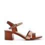 Faux leather heeled sandal