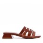 Faux leather heeled sandal