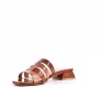 Faux leather heeled sandal