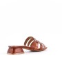 Faux leather heeled sandal