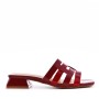 Faux leather heeled sandal