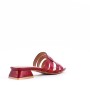 Faux leather heeled sandal