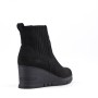 Faux suede ankle boot