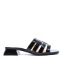 Faux leather heeled sandal