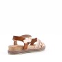 Wedge sandal in mixed materials