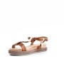 Wedge sandal in mixed materials