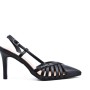 Faux leather heeled sandal