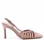 Faux leather heeled sandal