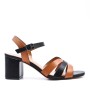 Faux leather heeled sandal