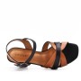 Faux leather heeled sandal