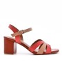 Faux leather heeled sandal