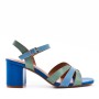 Faux leather heeled sandal