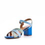 Faux leather heeled sandal