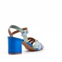 Faux leather heeled sandal