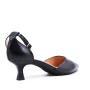 Faux leather heeled sandal