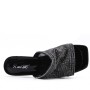 Sandal in mixed materials for women