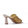 Sandal in mixed materials for women