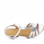 Faux leather heeled sandal