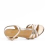 Faux leather heeled sandal