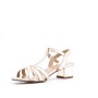 Faux leather heeled sandal