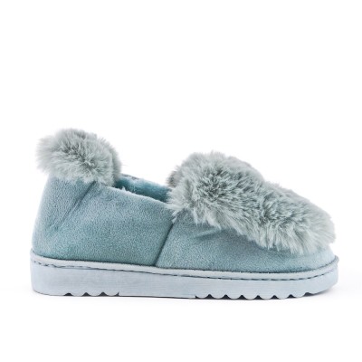 Women's fur-lined slipper