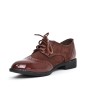 Derby en simili Cuir pour femme