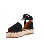 Faux suede espadrille sandal