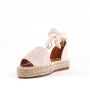 Faux suede espadrille sandal