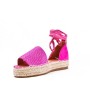 Faux suede espadrille sandal