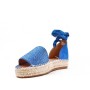 Faux suede espadrille sandal