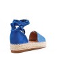 Faux suede espadrille sandal