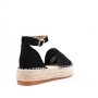 Faux suede espadrille sandal