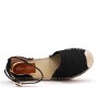 Faux suede espadrille sandal