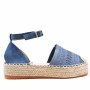 Faux suede espadrille sandal