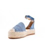 Faux suede espadrille sandal