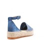 Faux suede espadrille sandal