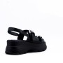 Faux leather platform sandal