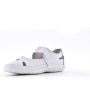 Comfort sandal in imitation leather