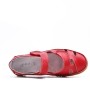 Comfort sandal in imitation leather