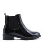 Faux leather ankle boot