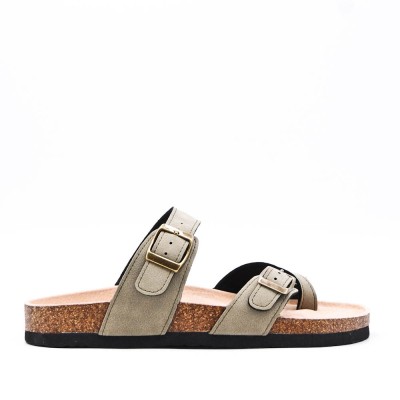 Faux leather sandal for women