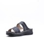 Comfort sandal in imitation leather