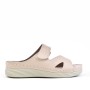 Comfort sandal in imitation leather