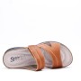 Comfort sandal in imitation leather