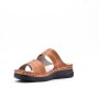 Comfort sandal in imitation leather