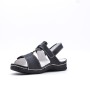 Comfort sandal in imitation leather