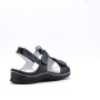 Sandale comfort en simili cuir