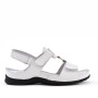 Comfort sandal in imitation leather