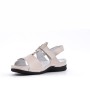 Comfort sandal in imitation leather