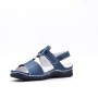 Comfort sandal in imitation leather